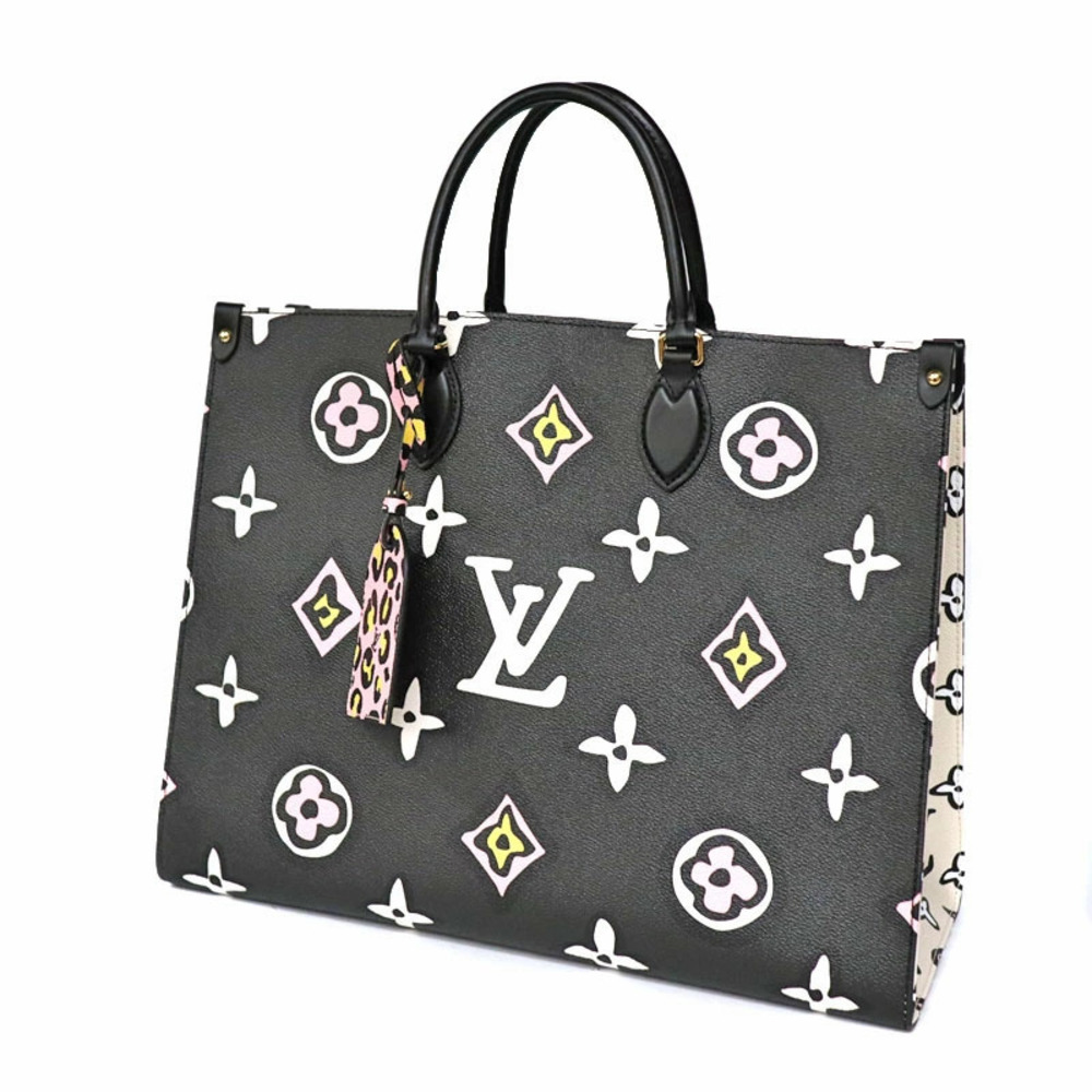 LOUIS VUITTON OnTheGo Graphic Wild Heart Leopard Giant Tote Hand Shoulder Bag - Picture 1 of 6